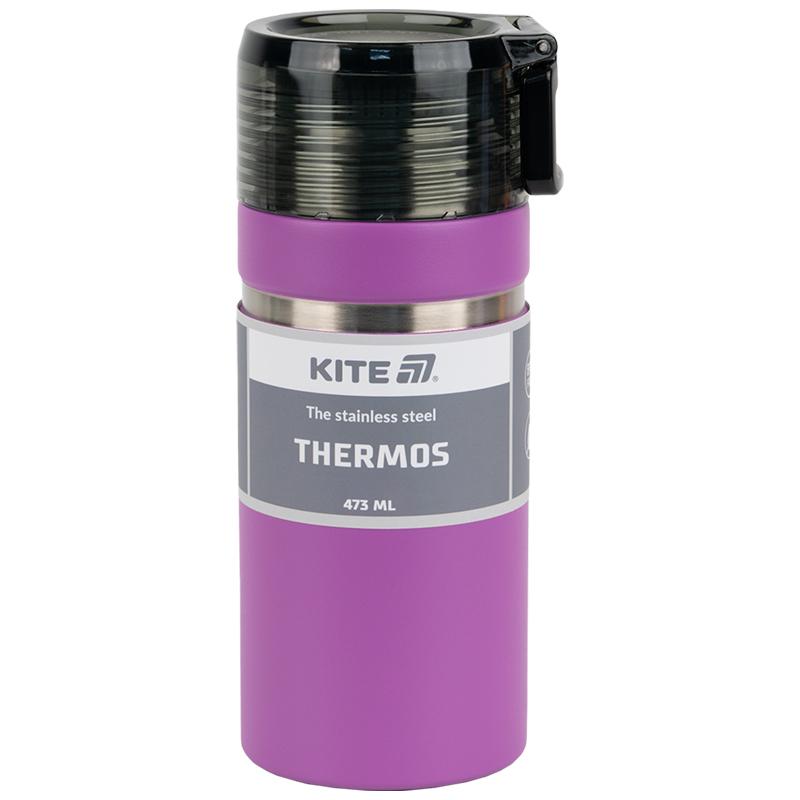 Термос KITE K25-320-3, 473 мл, фіолетовий